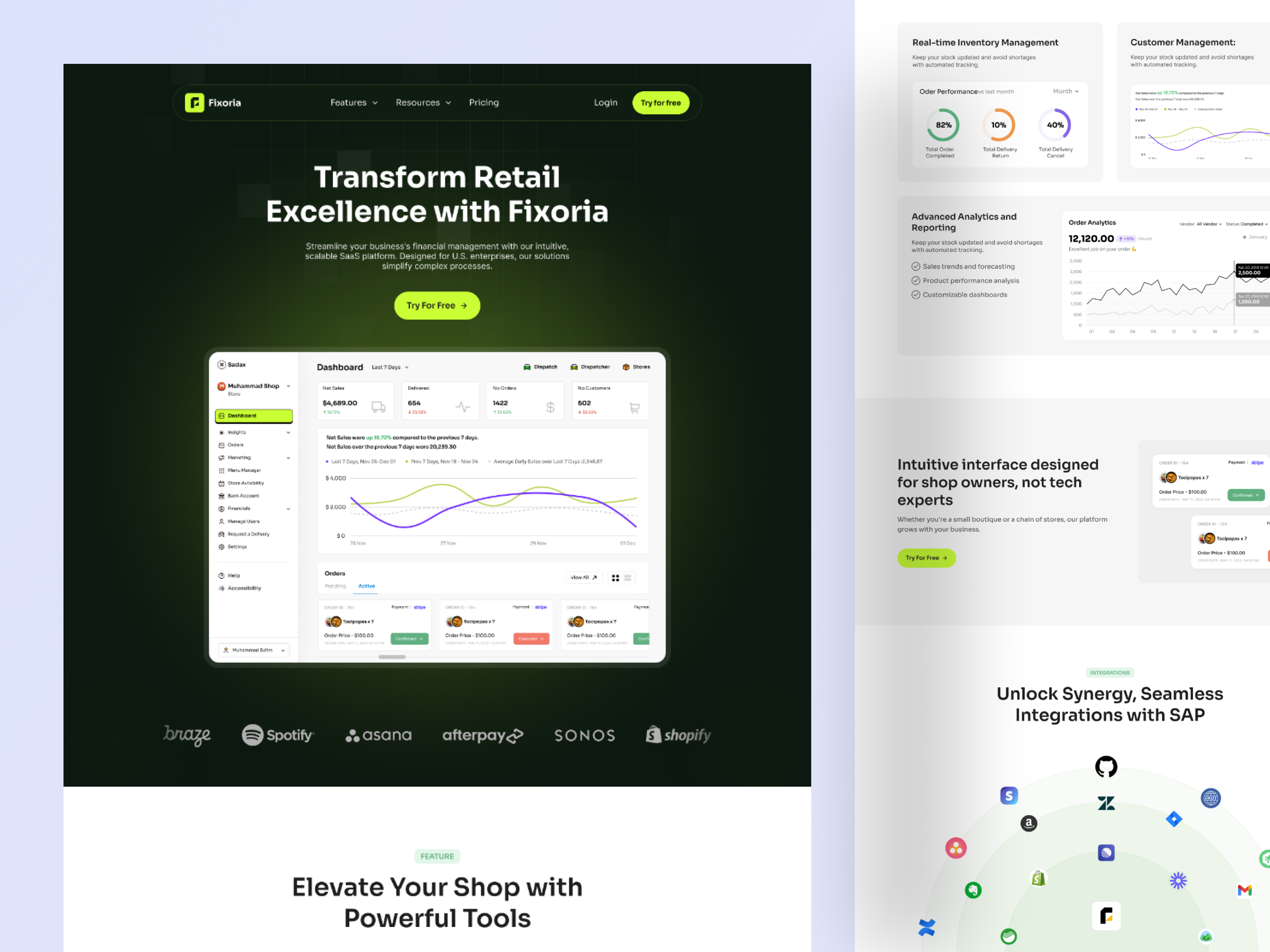Example of Landing Page Design