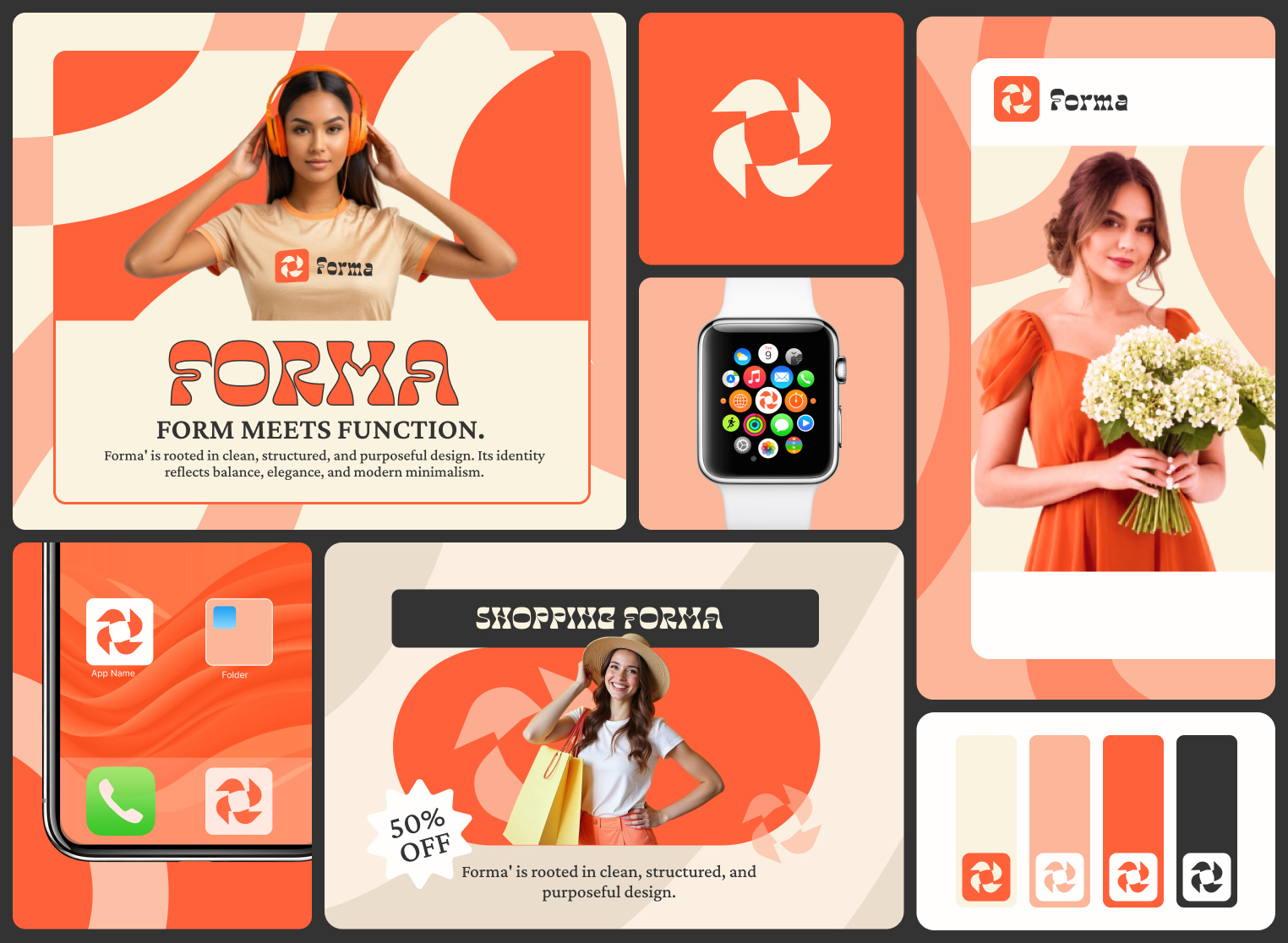 Forma: Elevating Brand Identity Design brandidentity branding creativedesign design formabranding graphic design illustration logo logodesign typography visualinspiration