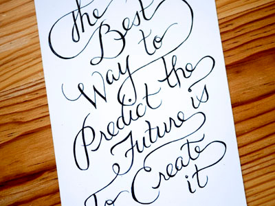 The best way... #059 hand drawn illustration postcard type