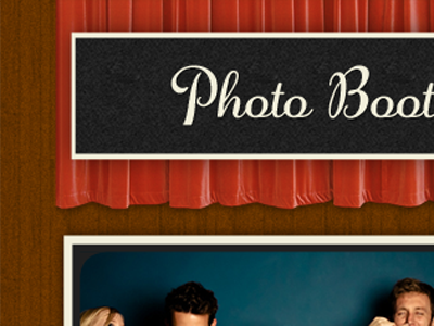 Photo Booth app ios iphone mobile red theme ui