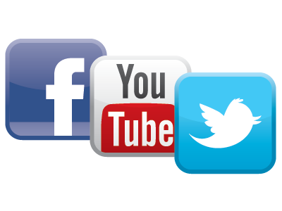 Social Media Icons facebook icons social media twitter youtube