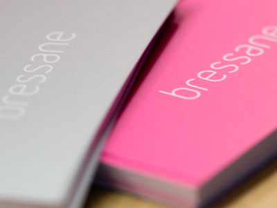 Bressane - Business Card business card card logo magenta paper print silver