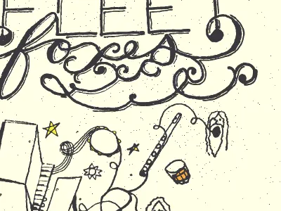 Fleetfoxes2 concert fleet foxes poster