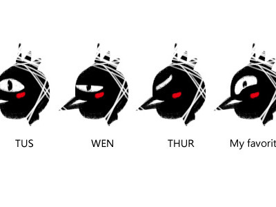 faces of a week icon painting