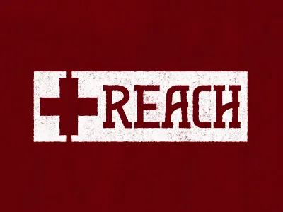 Reach Branding branding cross custom type logo mark