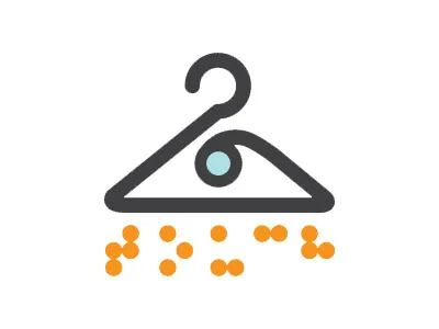 Touch blind braille clothes vision
