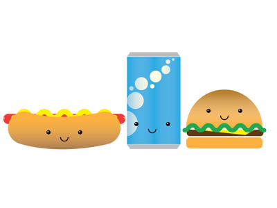 Fast Food burger cheeseburger coke cola hot dog soda
