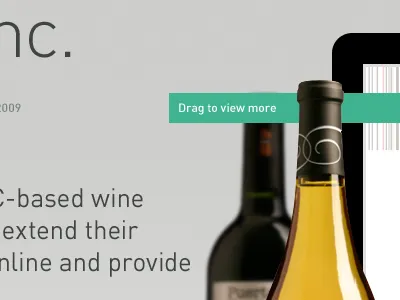 Portfolio Work Page, Version 36 din portfolio wine work