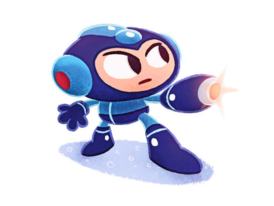 Megaman illustration megaman nintendo videogame