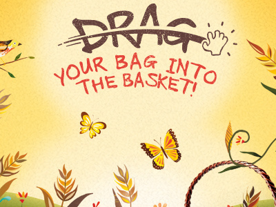 Drag your bag drag game interface