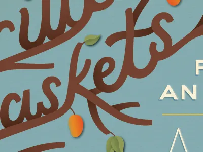 branchy type lettering trees type wood