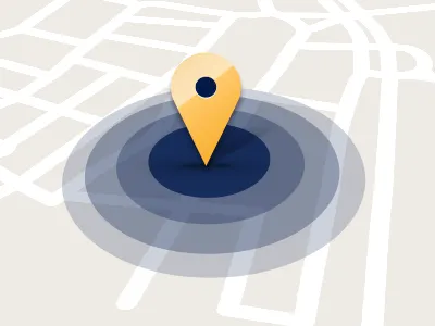 "Find us" icon map pin