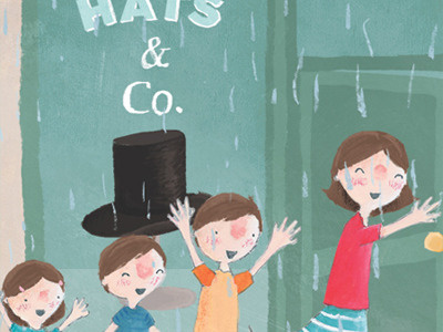 That 17th Hat: hat store illustration picture book