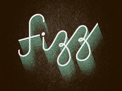 Fizz 3d script texture type typography