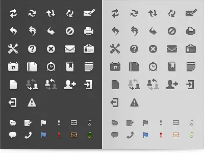 E-mail Client Icons application bright bw dark grayscale icewarp icon mail