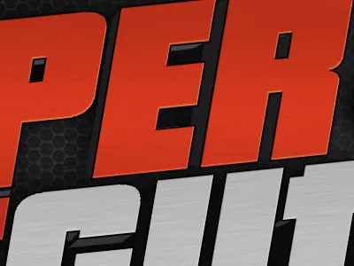 3D Photoshop Logo 3d gym logo metal red