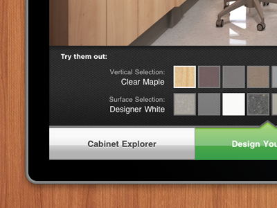 iPad app - WIP app ipad swatches