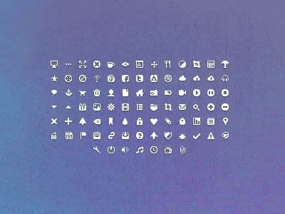 10x10 pixels set - take 6 icons pixel set small