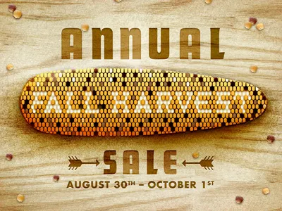 Fall Harvest annual corn fall sale texture wood