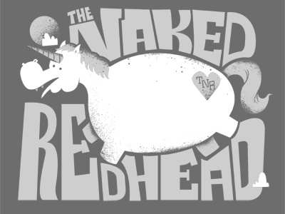 The plump unicorn T-shirt design heart naked redhead the unicorn vampire