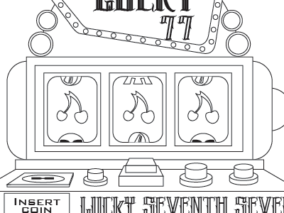 Slot Machine art digital marcos outline torres tutorial vector vectorial