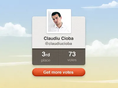 User stats interface landing page responsive ui user interface ux web design webdesign website