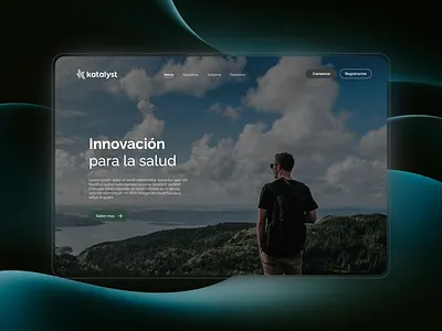 Katalyst Landing Page graphic design health landingpage ui ux uxui web