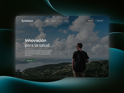 Katalyst Landing Page graphic design health landingpage ui ux uxui web