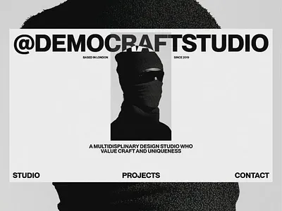 @Democraftstudio bold design clean design creative studio design experimental design layout design minimal design minimalist design typographic design typography design