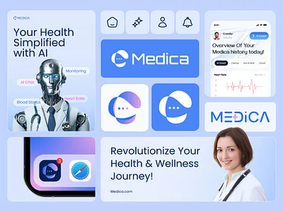 Medica: Redefining Healthcare Branding aiinhealthcare aipoweredhealthcare brandingdesign digitalhealthsolutions healthcareanalytics healthcarebranding healthcareinnovation healthcareplatform healthcaresoftware healthtechdesign innovativehealthcaresolutions medicaapp mobileappdevelopment modernhealthcaretools patientcaremanagement seamlesspatientmanagement uiinspiration userexperiencedesign zaagxd