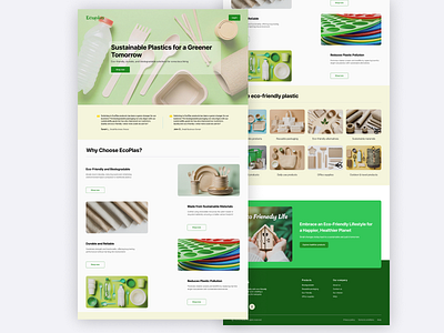Ecoplus | Landing page design app design product design uiux design user experience design ux ux design web design