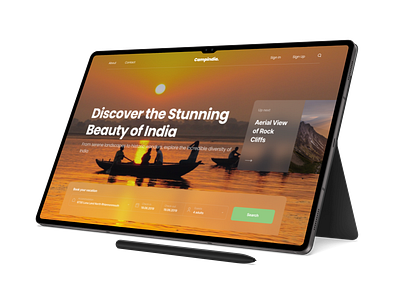 Travel Website Onboarding UI graphic design ui website