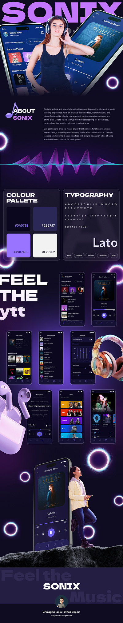 Music App - All New UI darktheme minimaldesign mobileappdesign mobileui musicapp musicplayer musicui musicux uiuxdesign