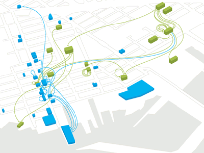 Common Ground brooklyn buildings flow illustration mapping new york urban planning