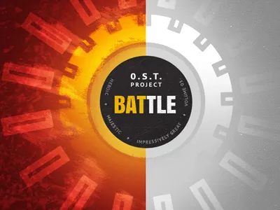 OST Project: Battle battle black circle designersmx fire grey orange red texture