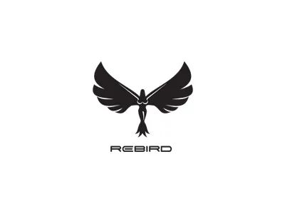 Rebird bird birth black wings woman