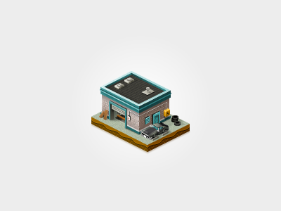 garage car icon illustration