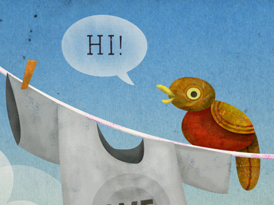 Hi! illustration