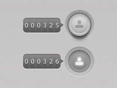 Person counter button button counter ipad photoshop