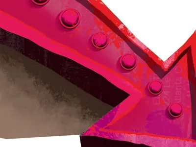 Arrow arrow lights marquee pink red texture