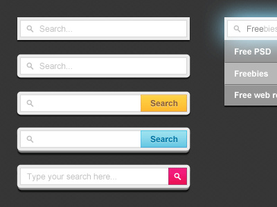 Search Forms button design form free psd freebie psd search web website