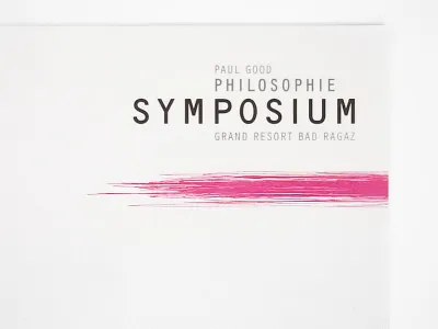 Symposium - Letterhead upper right corner branding cd corporate design identity letterhead stationery