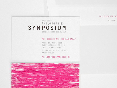 Symposium - Business cards