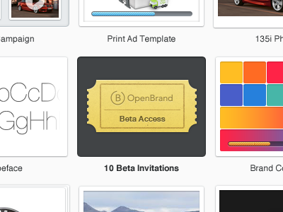 OpenBrand Beta Invite beta invite logo openbrand ticket