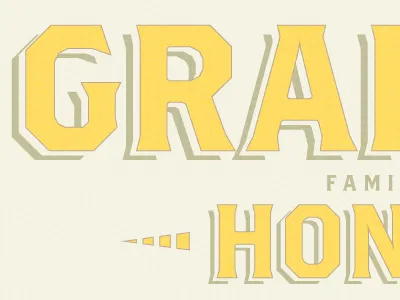 Honey label brothers label package texture