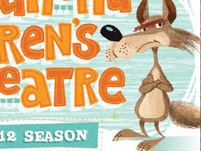 The Wolf animal childrens illustration theatre