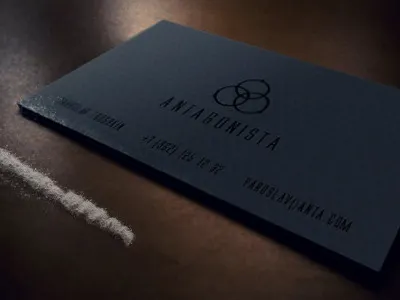 Antagonista branding antagonista branding business card
