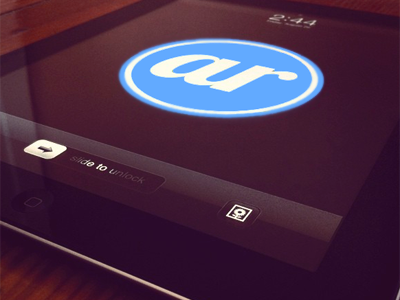 iPad Branding black blue branding identity interface ipad lettering logo personal branding photo technology white