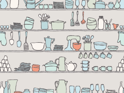 Kitchen Pattern illustration kitchen pattern