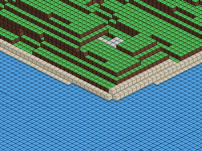 8-Bit Minecraft 16 block grass minecraft photoshop pixel pixels sam jones
